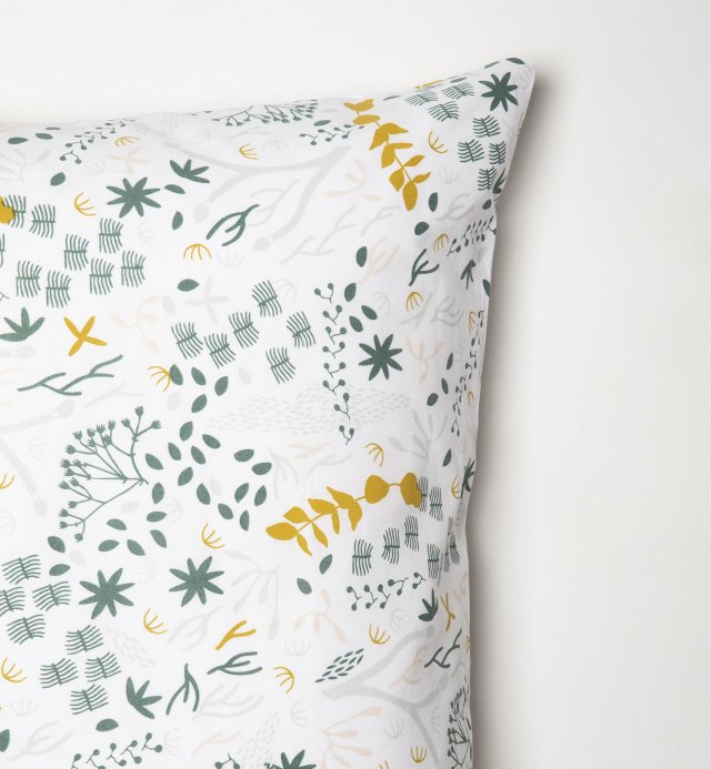 Organic cotton pillowcase with Yukari motif 60x60 - 50x70 - 40x60