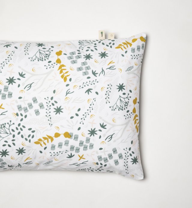 Taie d'oreiller en Coton Bio à motif Yukari douceur 60x60 - 50x70 - 40x60