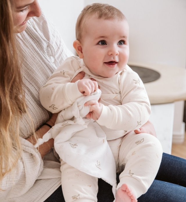 Suave doudou de algodón orgánico certificado Oeko-Tex® - l'Envolée