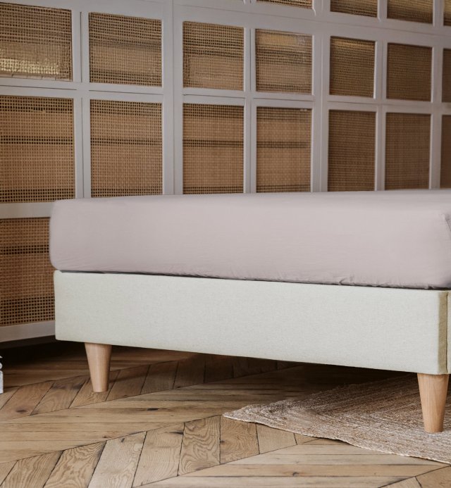 Ensemble matelas, sommier et alèse adulte en matières naturelles