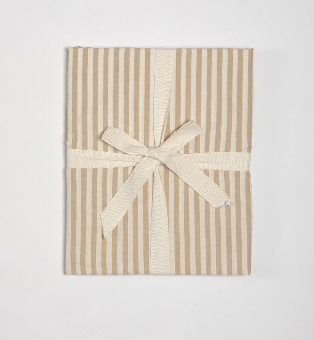 Organic Cotton Percale striped pillowcase size 60x60cm 50x70cm 40x60cm