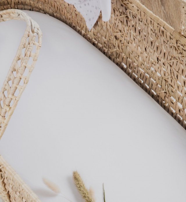 Drap housse bébé Jersey - Coton Bio - pour berceau/landau