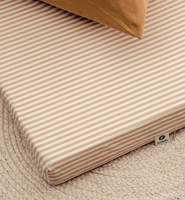 Colchoneta plegable a rayas de algodón orgánico 70x180 y 80x190cm