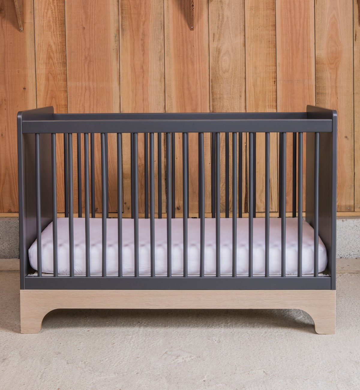 Cama de madera para bebé Calvi 60x120 cm Kadolis