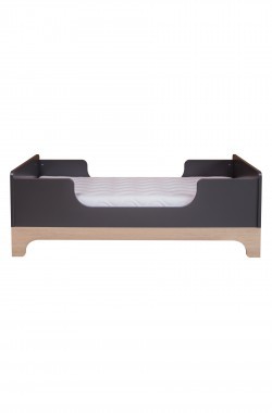 Evolutieve complete ruimte Calvi antraciet hout (70x140cm)