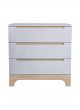 White wooden chest of drawers with matching changing table Kadolis