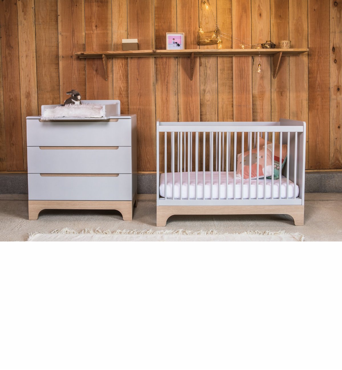 Ecological wooden child's dresser 3 drawers Calvi