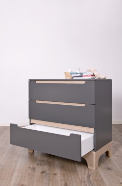Ecological wooden child's dresser 3 drawers Calvi - Kadolis
