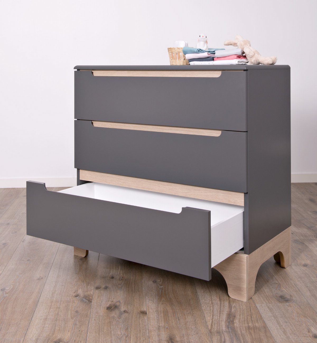 Kindercommode van ecologisch hout Calvi gemaakt in Frankrijk Kadolis