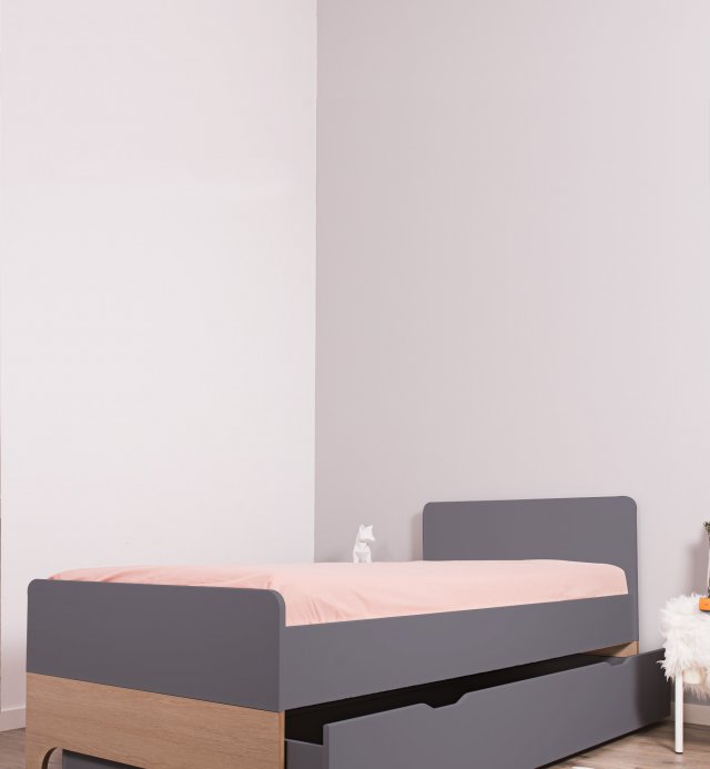 Schublade für Kinderbett mit Rollen 90x200cm Kollektion Calvi