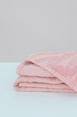 Manta para bebé em malha de chenille e Algodão Orgânico Star Kadolis