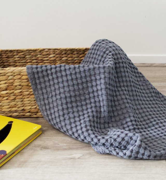 Paros Baby Plaid 100% cotone organico per passeggino o carrozzina 75x100cm 100x140cm