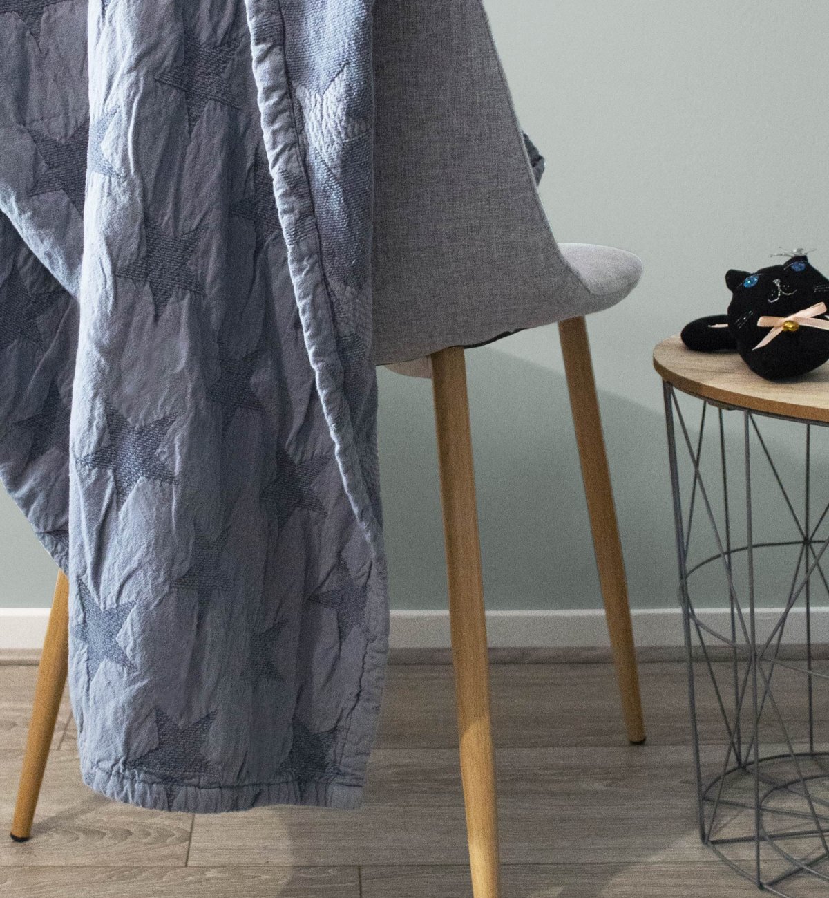 Plaid en Coton Bio et maille chenille Star