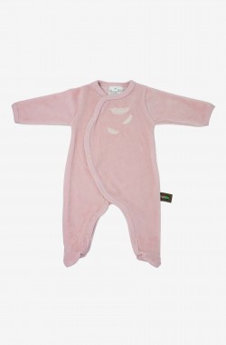 Baby biologisch katoenen pyjama's met witte verenpatronen