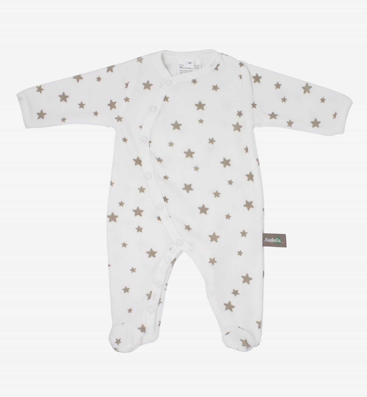 Baby-Pyjama in Bio-Baumwolle bedruckte Sterne Kadolis