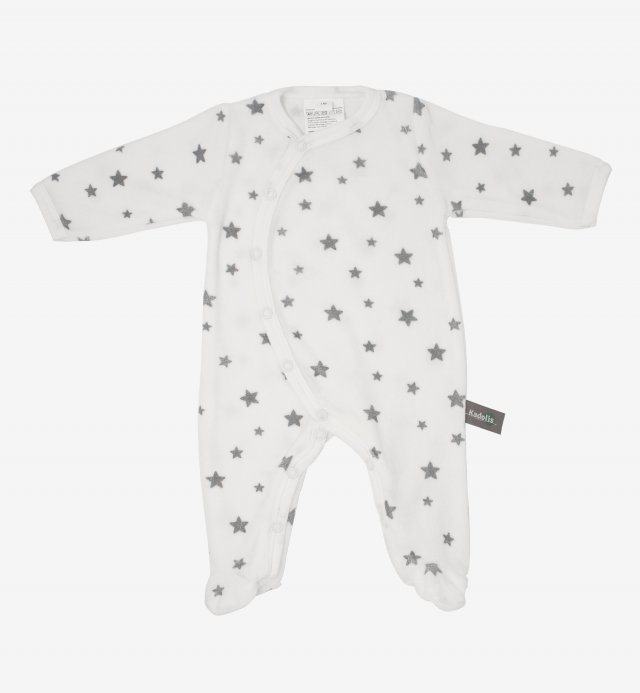 Pyjama bébé hiver en Coton Bio imprimé étoiles 0 à 18 mois