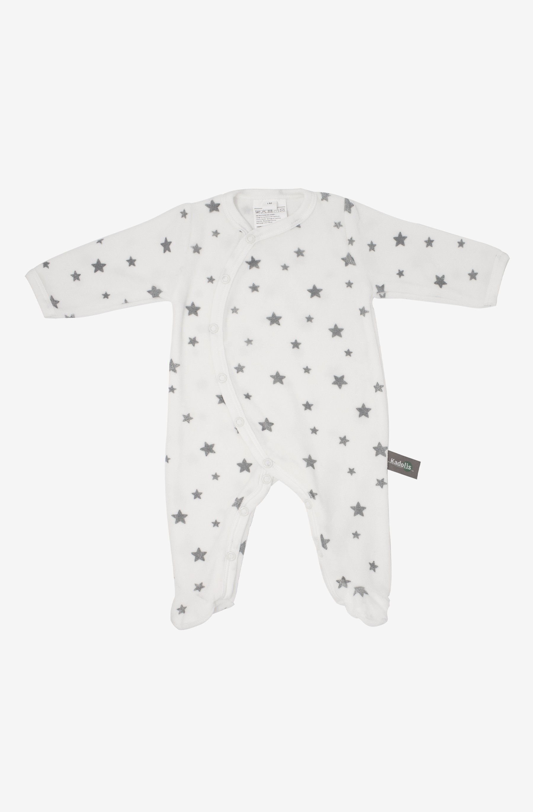 entregar lino Diligencia Pijama de bebé en Algodón Orgánico estampado estrellas Kadolis | Kadolis