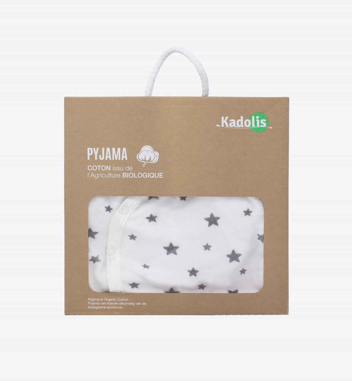 Pyjama bébé en Coton Bio imprimé étoiles