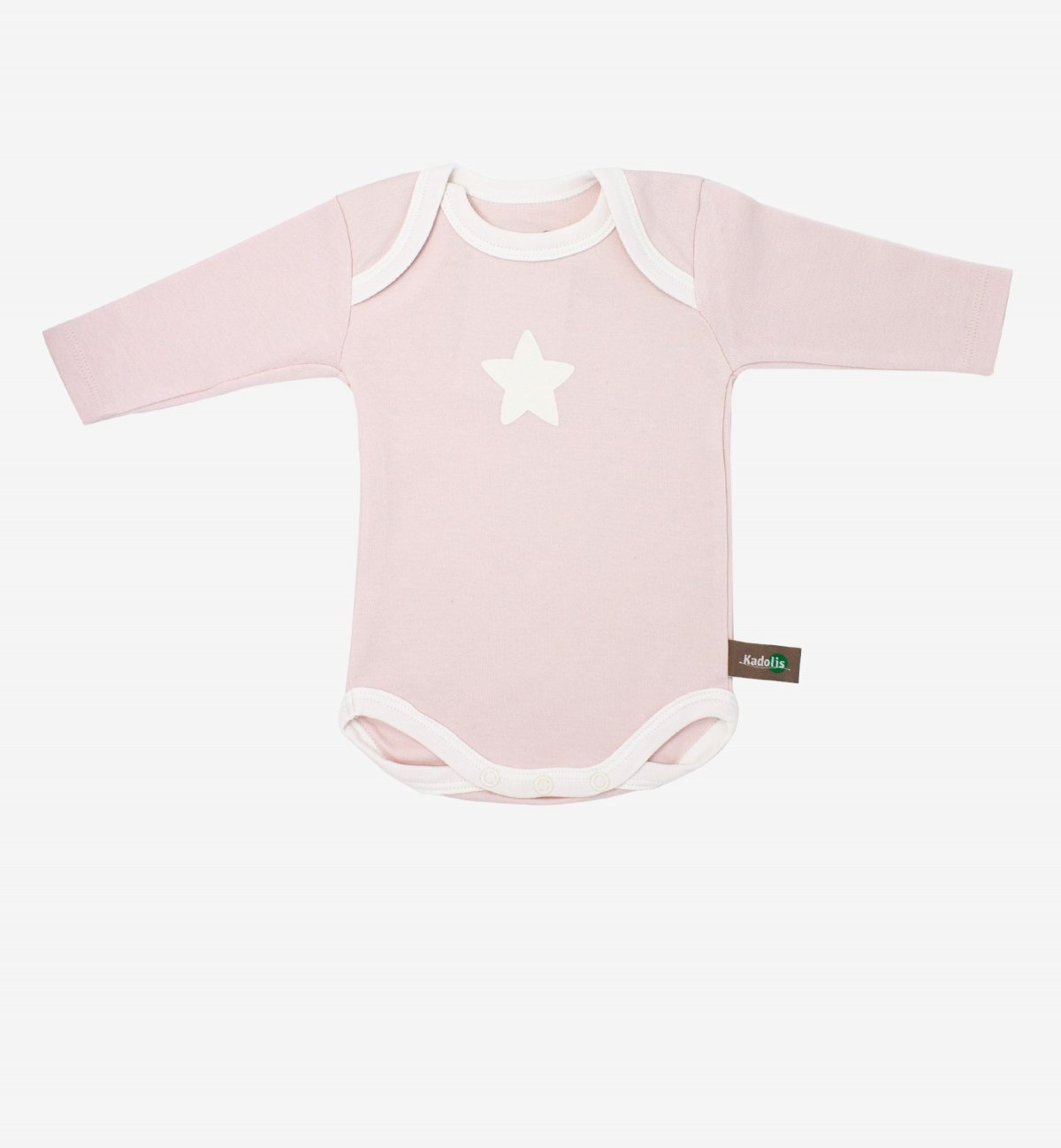 Long sleeved bodysuit in Organic Cotton with star patterns (x 3) Kadolis