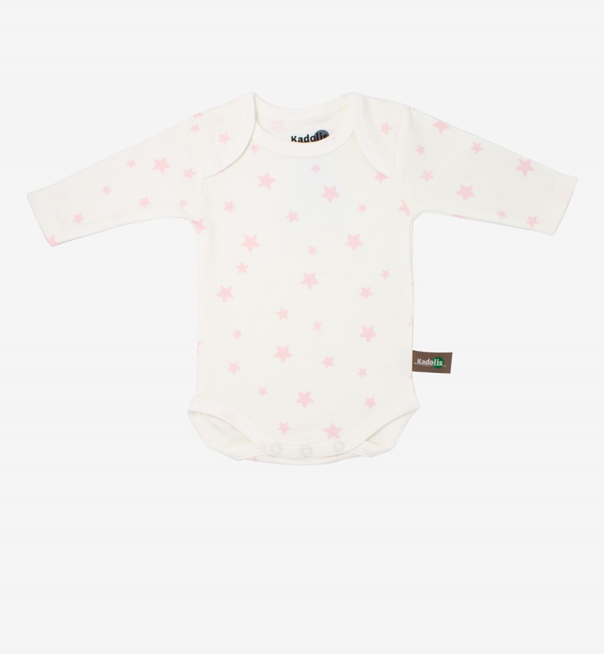 Long sleeved bodysuit in Organic Cotton with star patterns (x 3) Kadolis