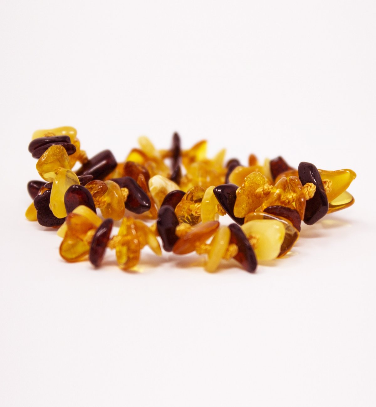 Collier d'ambre pour bébé multicolore avec fermoir sécurisé - Kadolis
