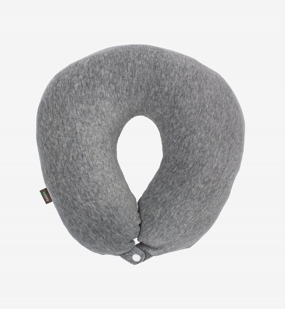 Adult travel pillow with organic cotton cover