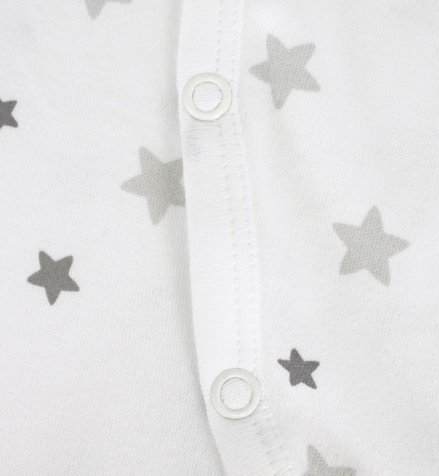 Pyjama bébé été en Jersey 100% Coton Bio à motifs étoiles 0 à 18 mois