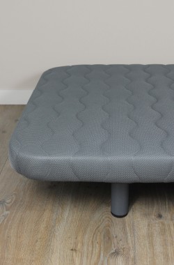 Box spring base in acciaio 1 persona con piedi