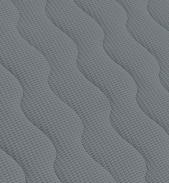 Eenpersoons bedbodem van staal en ademend 3D Kadolis-materiaal