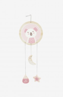 Porta mensajes de madera con diseño koala