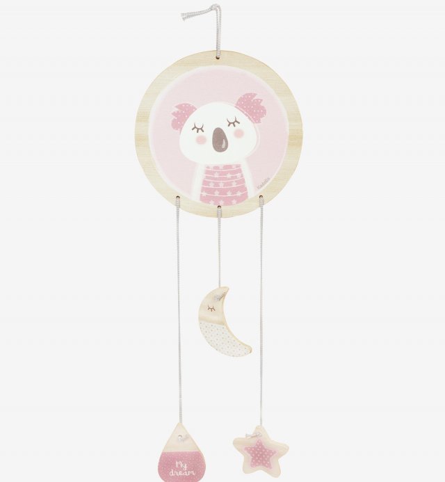 Dream catcher Wooden message holder with koala pattern