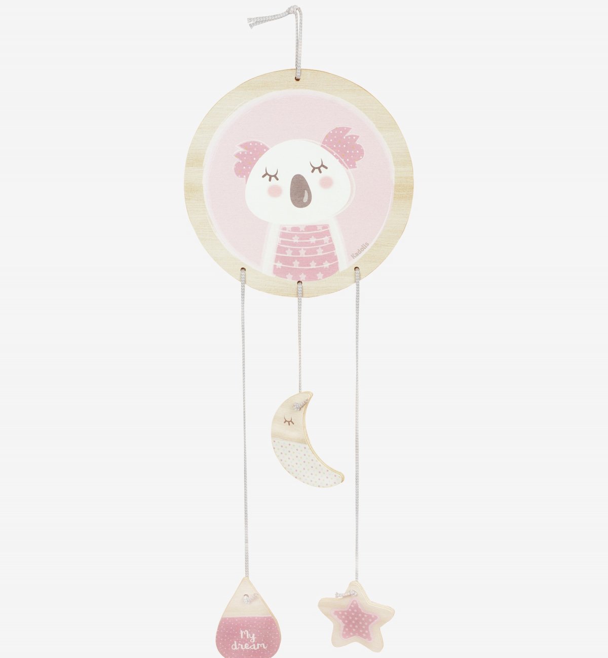 Dream catcher Wooden message holder with koala pattern