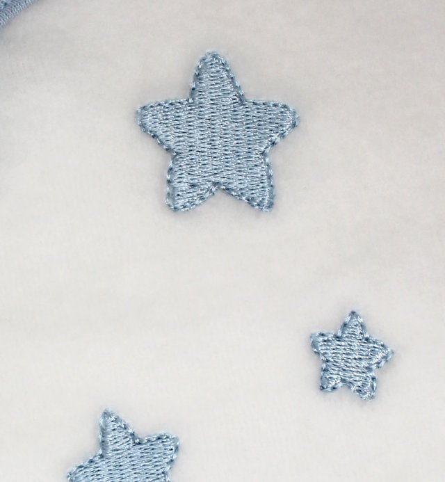 Pyjama bébé hiver en Coton Bio coloris blanc avec motifs étoiles 0 à 18mois