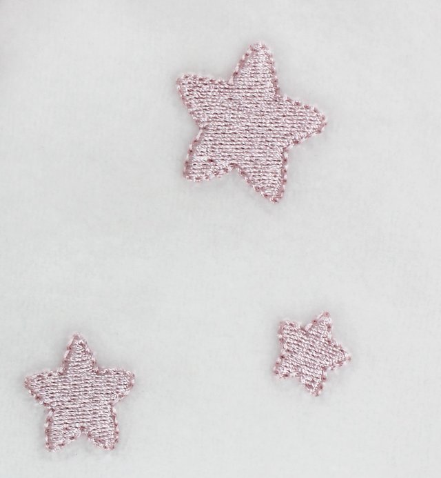 Baby-Pyjama in Bio-Baumwolle weiß mit Kadolis-Sternenmuster