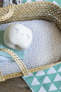 Lenzuolo matrimoniale in Cotone Biologico con stelle per lettino