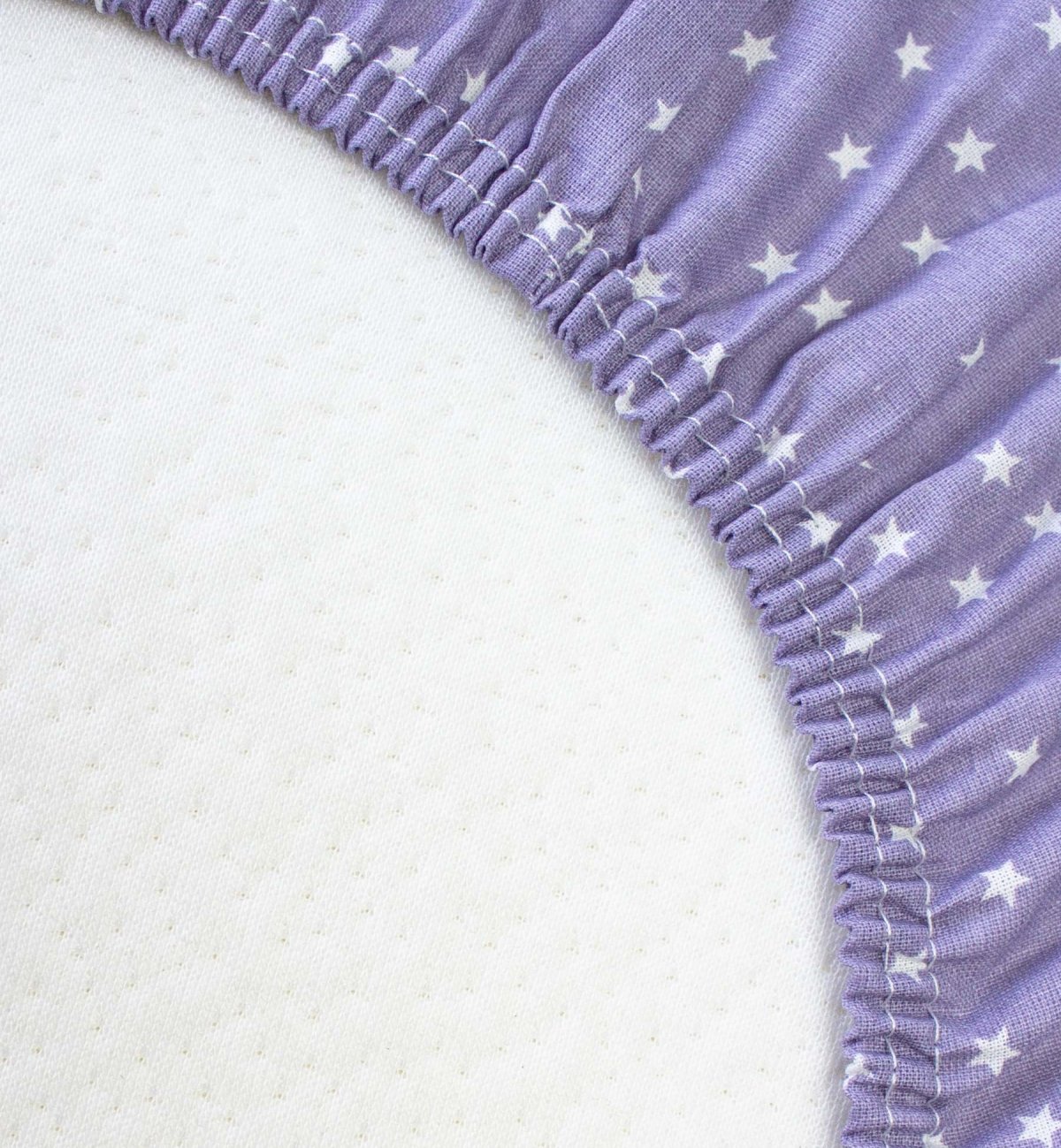 Organic Cotton fitted sheet with stars pattern for crib