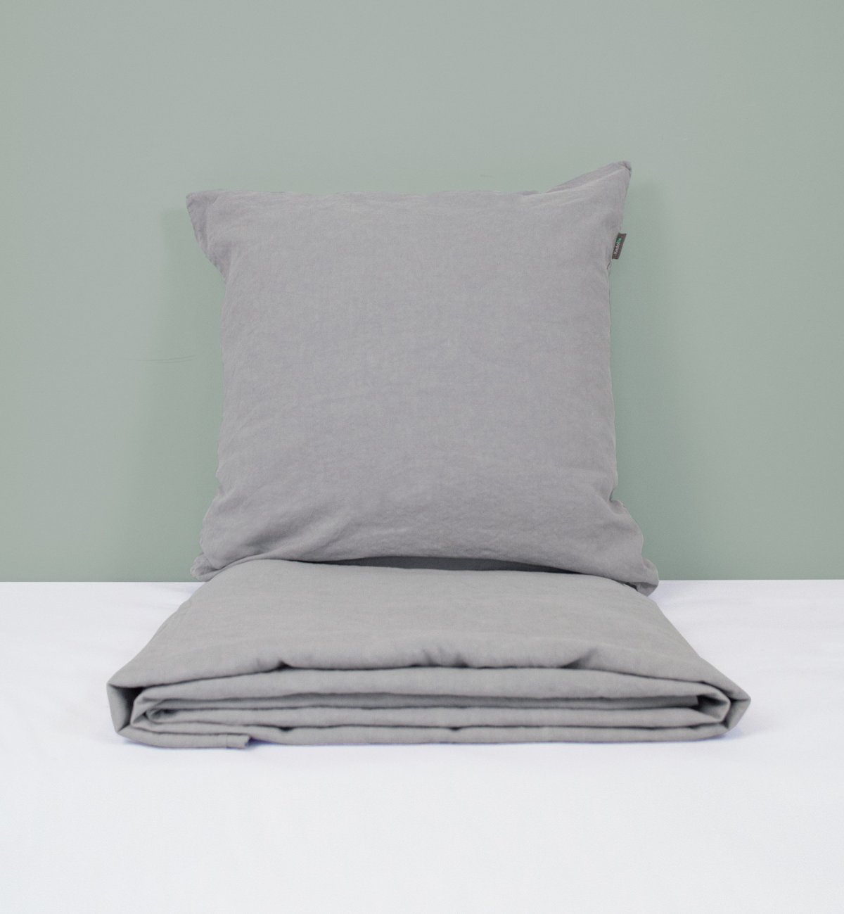 Duvet cover in Organic Cotton blue + Kadolis pillowcase