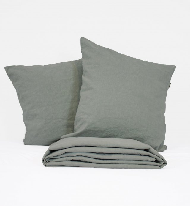 Adult duvet cover in Organic Cotton and linen + Kadolis pillowcases