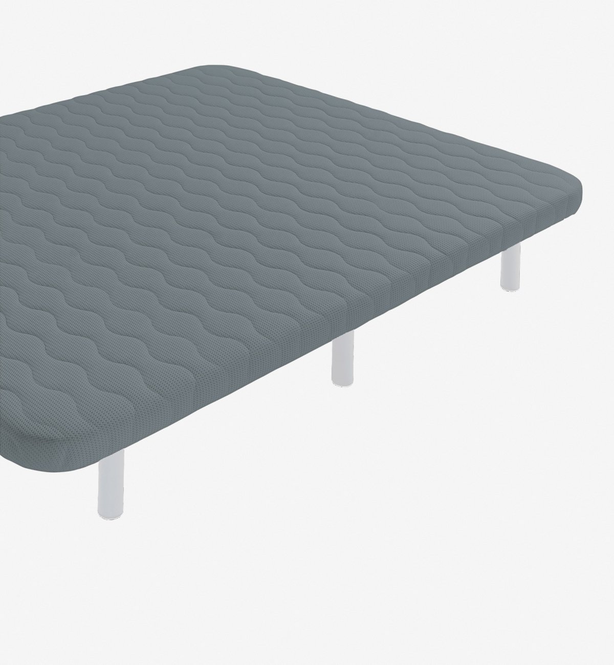 Einpersonenbett aus Stahl und atmungsaktivem 3D Kadolis Gewebe
