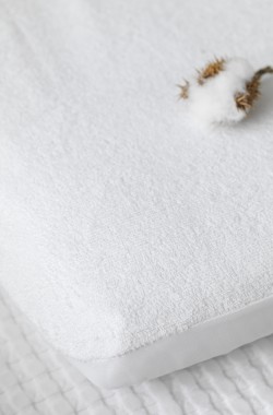 Lot de 2 alèses pour matelas berceau en Coton Bio sans PVC