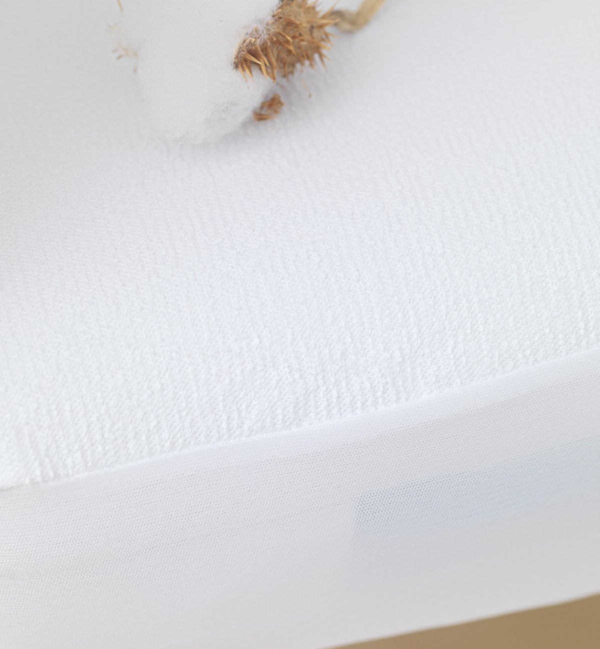Lençol de algodão para colchões de bebé em Algodão Orgânico Kadolis sem PVC