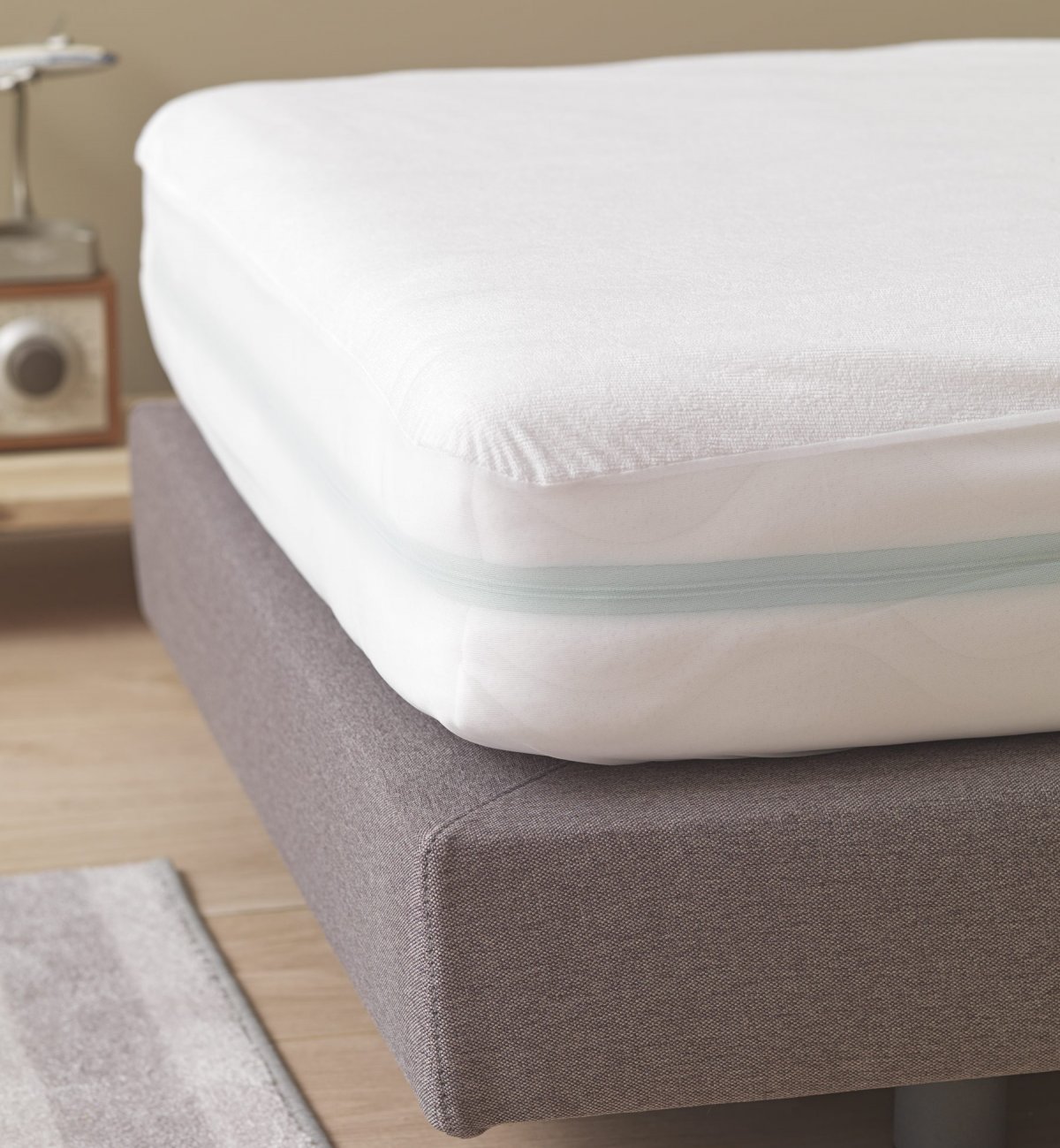Protector de colchón impermeable - Algodón Orgánico - Cama de 90cm