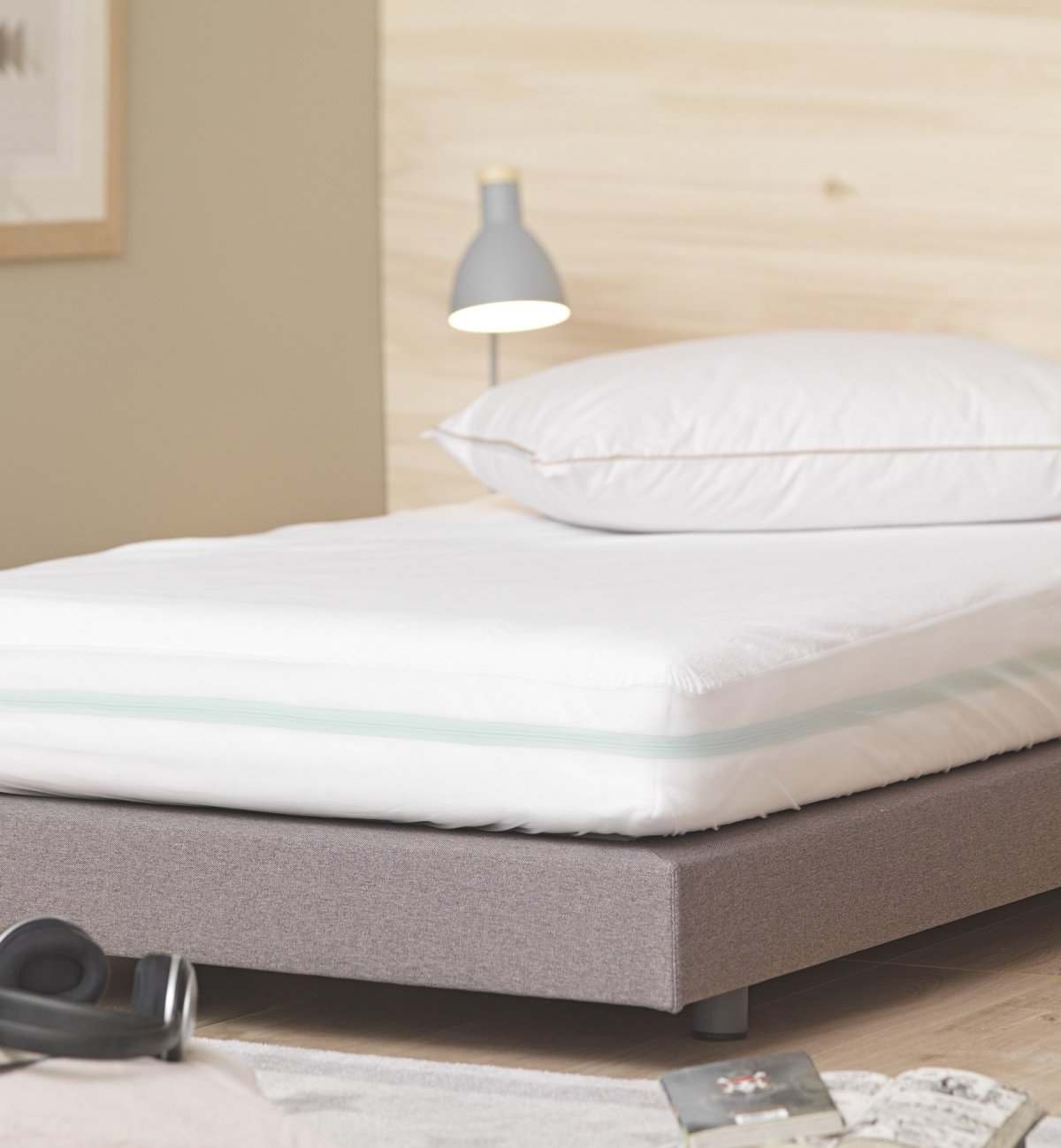 Protector de colchón impermeable - Algodón Orgánico - Cama de 90cm