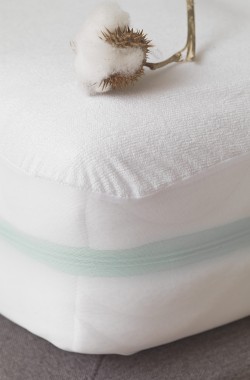 Protector de colchón impermeable - Algodón orgánico - Cama de 90cm