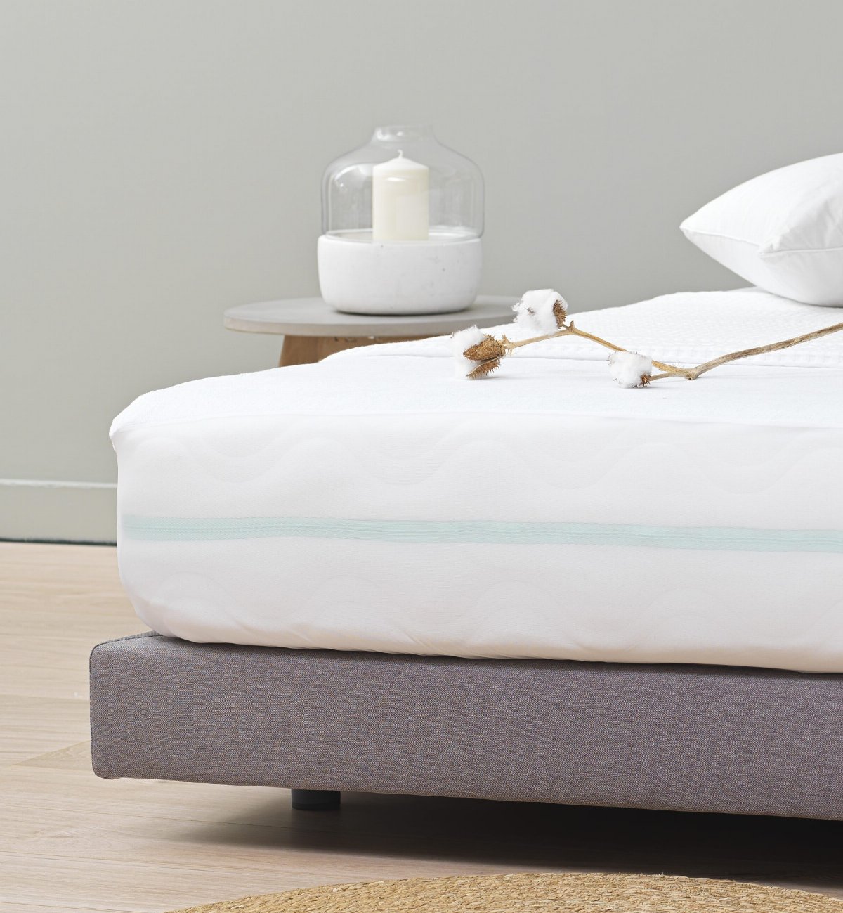 Ensemble matelas adulte, alèse et couette en matières naturelles et saines- Kadolis