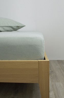 Linen and organic cotton Fitted Sheet