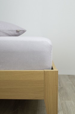 Linen and organic cotton Fitted Sheet