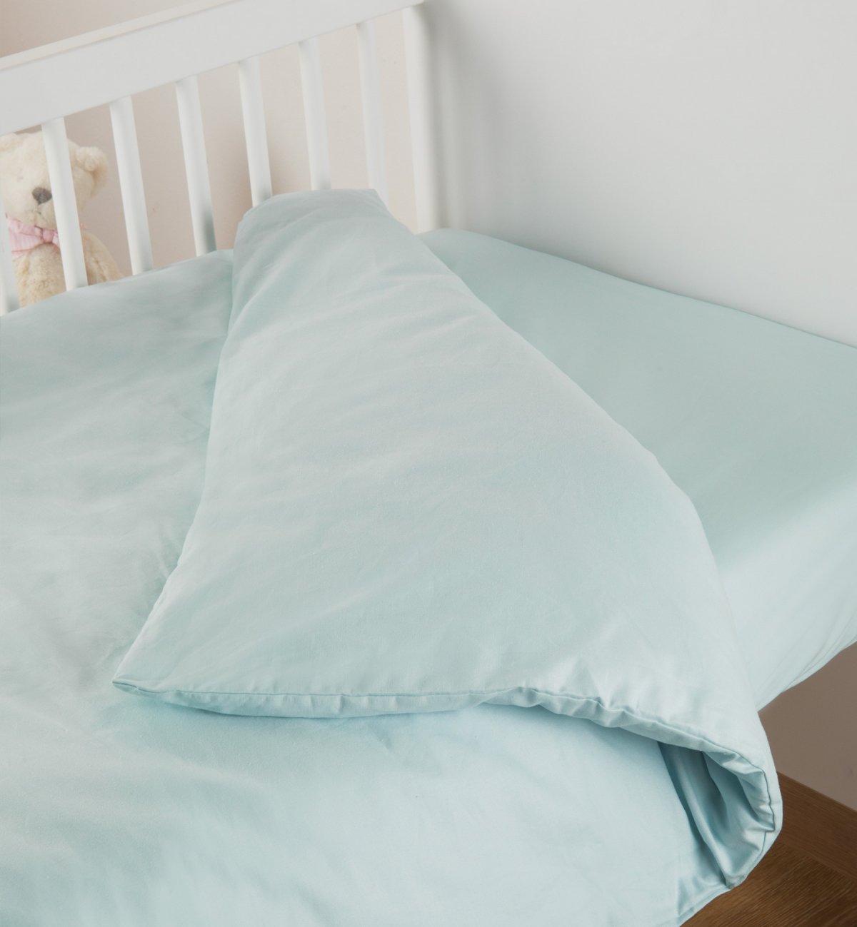 Housse de couette pour bébé unie - 100% Coton Bio 100x140cm