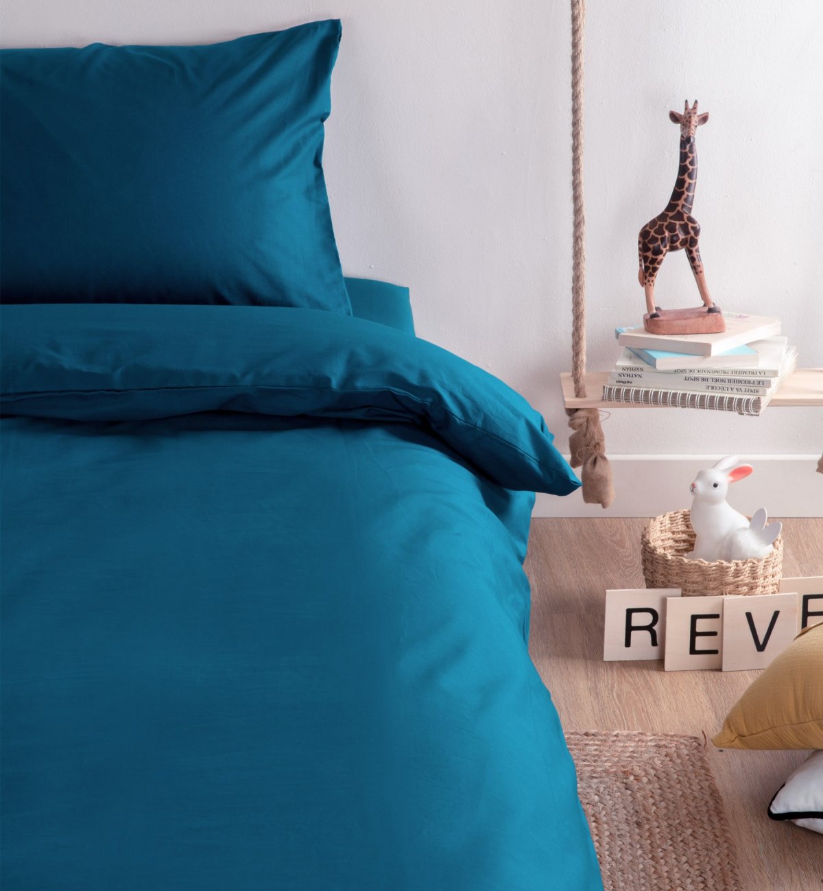 Housse de couette en Coton Bio pour lit de 90 cm