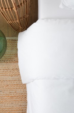 Housse de couette en Coton Bio uni pour lit adulte